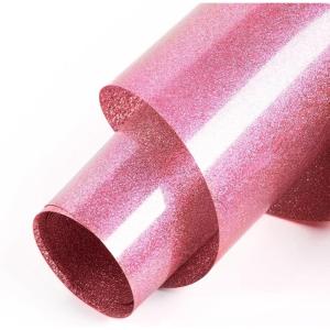 imageHTVRONT HTV Vinyl Rolls  12quot x 15ft Black ampamp White Heat Transfer Vinyl for Shirts IronOn Vinyl for All Cutting Machines  Easy to Cut ampamp Weed for Heat DesignPink Glitter
