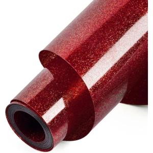imageHTVRONT HTV Vinyl Rolls Heat Transfer Vinyl  12quot x 5ft Aqua Blue HTV Vinyl for Shirts Iron on Vinyl for All Cutter Machine  Easy to Cut ampamp Weed for Heat Vinyl Design Aqua BlueRed Glitter