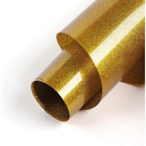 imageHTVRONT HTV Vinyl Rolls Heat Transfer Vinyl  12quot x 5ft Aqua Blue HTV Vinyl for Shirts Iron on Vinyl for All Cutter Machine  Easy to Cut ampamp Weed for Heat Vinyl Design Aqua BlueGold Glitter
