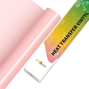 imageHTVRONT HTV Vinyl Rolls Heat Transfer Vinyl  12quot x 5ft Aqua Blue HTV Vinyl for Shirts Iron on Vinyl for All Cutter Machine  Easy to Cut ampamp Weed for Heat Vinyl Design Aqua BlueCoral