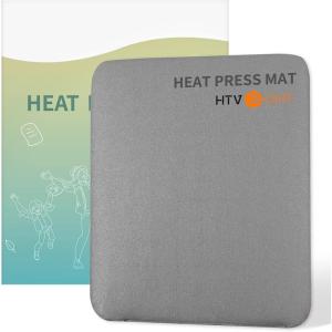 imageHTVRONT Heat Press Mat Compatible with Cricut Cutting Machine 115quotx115quot Heat Press Pad for Craft Vinyl Ironing Insulation Transfer Double Sided Applicable Mat8x10