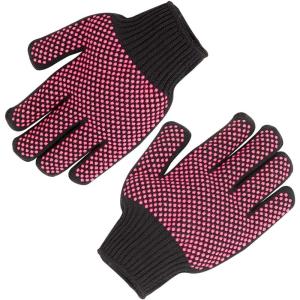 imageHTVRONT Heat Resistant Gloves for Sublimation  2Pcs Heat Gloves for Sublimation with Silicone Bumps Heat Resistant Work Gloves for Women Universal Fit SizePlus Size