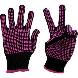 imageHTVRONT Heat Resistant Gloves for Sublimation  2Pcs Heat Gloves for Sublimation with Silicone Bumps Heat Resistant Work Gloves for Women Universal Fit SizeFree Size