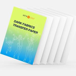 imageHTVRONT Heat Transfer Paper for T Shirts 20 Sheets 85quot X 11quot Printable Heat Transfer Vinyl Vivid Color ampamp Durable Iron on Transfer Paper for Dark FabricDark