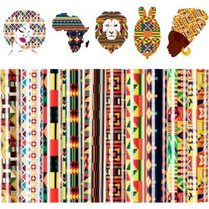 imageHTVRONT Heat Transfer Vinyl Bundle  2 Pack 12quot x 8ft Black ampamp Red Iron On Vinyl for Shirts Easy to Cut ampamp Weed for Cricut ampamp CameoKwanzaa