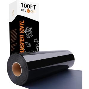 imageHTVRONT Heat Transfer Vinyl Red Iron on Vinyl12 x 60FT Red HTV Vinyl Roll Easy to Cut ampamp Weed for Heat Vinyl DesignBlack