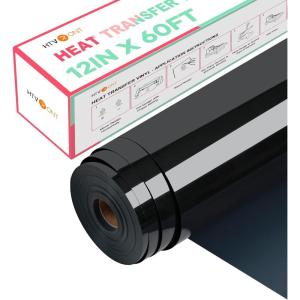 imageHTVRONT Heat Transfer Vinyl Red Iron on Vinyl12 x 60FT Red HTV Vinyl Roll Easy to Cut ampamp Weed for Heat Vinyl DesignBlack1