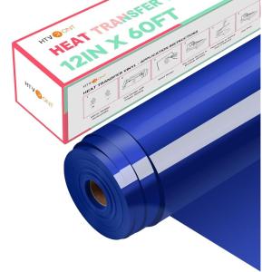 imageHTVRONT Heat Transfer Vinyl Red Iron on Vinyl12 x 60FT Red HTV Vinyl Roll Easy to Cut ampamp Weed for Heat Vinyl DesignBlue