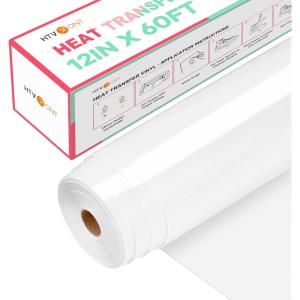 imageHTVRONT Heat Transfer Vinyl Red Iron on Vinyl12 x 60FT Red HTV Vinyl Roll Easy to Cut ampamp Weed for Heat Vinyl DesignWhite1