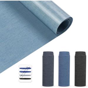 imageHTVRONT Iron on Patches for Clothes 20PCS Iron on Patches for Jeans 3quot by 414quot 4 Shades of Cotton Denim Clothing Repair and Decoration Kit for DIY Repair Crafting EmbellishmentFour ColorsRolls