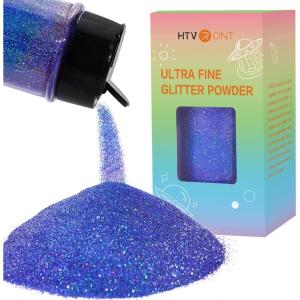 imageHTVRONT Red Glitter Fine Glitter  50g176oz Extra Fine Glitter for Crafts 1128 Portable Resin Glitter for Nails Tumblers OrnamentsAHolographic Blue
