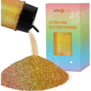 imageHTVRONT Red Glitter Fine Glitter  50g176oz Extra Fine Glitter for Crafts 1128 Portable Resin Glitter for Nails Tumblers OrnamentsAHolographic Gold
