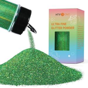 imageHTVRONT Red Glitter Fine Glitter  50g176oz Extra Fine Glitter for Crafts 1128 Portable Resin Glitter for Nails Tumblers OrnamentsAHolographic Green