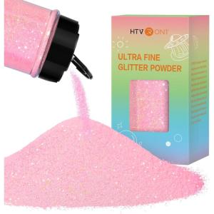 imageHTVRONT Red Glitter Fine Glitter  50g176oz Extra Fine Glitter for Crafts 1128 Portable Resin Glitter for Nails Tumblers OrnamentsAHolographic Light Pink
