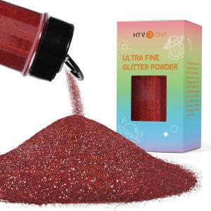 imageHTVRONT Red Glitter Fine Glitter  50g176oz Extra Fine Glitter for Crafts 1128 Portable Resin Glitter for Nails Tumblers OrnamentsAHolographic Red