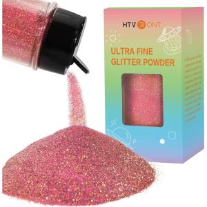 imageHTVRONT Red Glitter Fine Glitter  50g176oz Extra Fine Glitter for Crafts 1128 Portable Resin Glitter for Nails Tumblers OrnamentsAHolographic Rose Pink