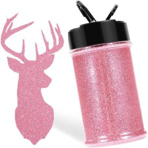 imageHTVRONT Red Glitter Fine Glitter  50g176oz Extra Fine Glitter for Crafts 1128 Portable Resin Glitter for Nails Tumblers OrnamentsBPink Glitter