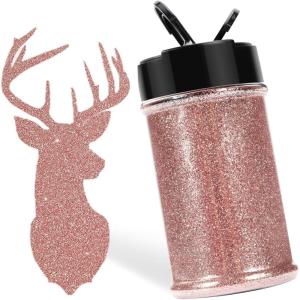 imageHTVRONT Red Glitter Fine Glitter  50g176oz Extra Fine Glitter for Crafts 1128 Portable Resin Glitter for Nails Tumblers OrnamentsBRose Gold Glitter