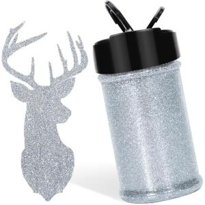 imageHTVRONT Red Glitter Fine Glitter  50g176oz Extra Fine Glitter for Crafts 1128 Portable Resin Glitter for Nails Tumblers OrnamentsBSilver Glitter