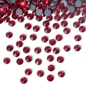 imageHTVRONT Rhinestones for Crafting  1440pcs SS16 Hotfix Rhinestones for Clothes Bright Color ampamp Shining Flatback Rhinestones Suitable for Crafts Decoration and Handicraft 3739mmDark Siam