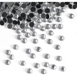 imageHTVRONT Rhinestones for Crafting  1440pcs SS16 Hotfix Rhinestones for Clothes Bright Color ampamp Shining Flatback Rhinestones Suitable for Crafts Decoration and Handicraft 3739mmCrystal