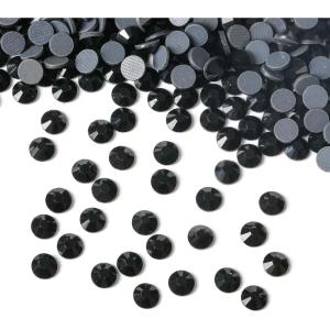 imageHTVRONT Rhinestones for Crafting  1440pcs SS16 Hotfix Rhinestones for Clothes Bright Color ampamp Shining Flatback Rhinestones Suitable for Crafts Decoration and Handicraft 3739mmBlack