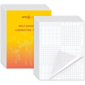 imageHTVRONT SelfAdhesive Laminating Sheets  20 Clear Sheets 9 x 12 Inches No Machine Needed912