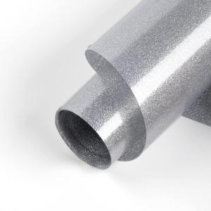 imageHTVRONT Silver Glitter Heat Transfer Vinyl  10quot x 5FT Silver Glitter HTV Vinyl for TShirts Silver Glitter Iron on Vinyl for All Cutter MachineSilver GlitterSilver Glitter