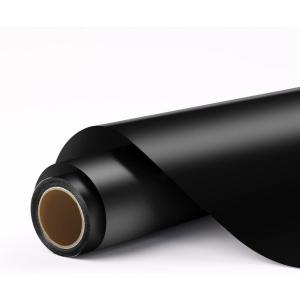 imageHTVRONT Silver Permanent Vinyl 12quot x 11 FT Silver Permanent Adhesive Vinyl Roll Compatible with Cricut Cutting Machine Silhouette Cameo Signs Scrapbooking Craft Die CuttersMatte Black