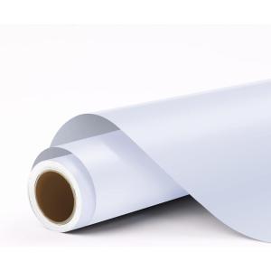 imageHTVRONT Silver Permanent Vinyl 12quot x 11 FT Silver Permanent Adhesive Vinyl Roll Compatible with Cricut Cutting Machine Silhouette Cameo Signs Scrapbooking Craft Die CuttersMatte White