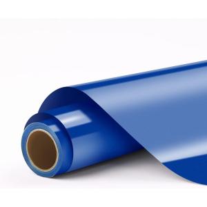imageHTVRONT Silver Permanent Vinyl 12quot x 11 FT Silver Permanent Adhesive Vinyl Roll Compatible with Cricut Cutting Machine Silhouette Cameo Signs Scrapbooking Craft Die CuttersGlossy Azure Blue