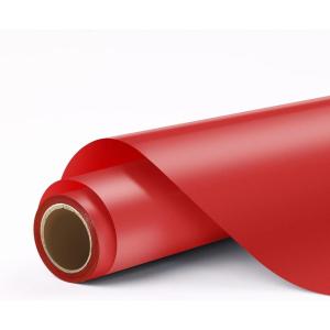 imageHTVRONT Silver Permanent Vinyl 12quot x 11 FT Silver Permanent Adhesive Vinyl Roll Compatible with Cricut Cutting Machine Silhouette Cameo Signs Scrapbooking Craft Die CuttersMatte Red