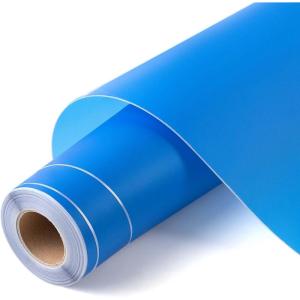 imageHTVRONT Stencil Permanent Adhesive Vinyl  12 x 50 FT Light Blue Adhesive Stencil Vinyl Compatible with Cricut Cutting Machine ampamp Silhouette Machine50FT