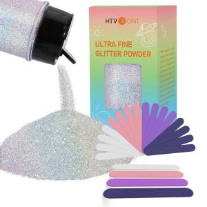 imageHTVRONT Stir Sticks for Epoxy Resin 20PCS PVC Mixing Sticks ampamp Holographic Extra Fine Glitter Powder  50g176oz