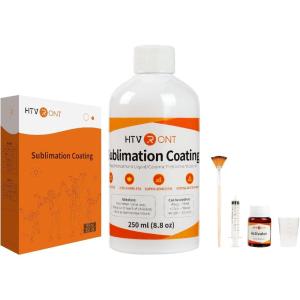 imageHTVRONT Sublimation Coating for All Hard SubstratesGlossy Waterproof Sublimation Coating for Mugs Glass Tumblers Sublimation Coating for Ceramics Tiles Stainless Steels with Super Adhesion
