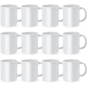 imageHTVRONT Sublimation Mugs Blank 11 oz  12 Pack Tazas Para Sublimacion  Sublimation Coffee Mugs12 Count Pack of 1