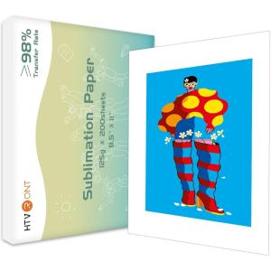 imageHTVRONT Sublimation Paper 85 x 11 Inch  200 Sheets Transfer Paper for Inkjet Printer Heat Transfer Paper for Tumblers Mugs Tshirts and More200pcs