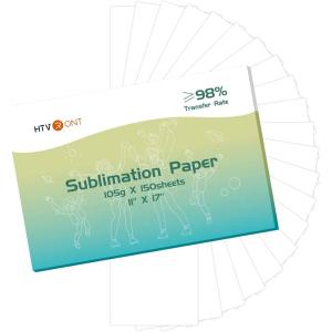 imageHTVRONT Sublimation Paper 85 x 11 Inches  150 Sheets 105g Excellent Ink Release Sublimation Transfer Paper for Tumblers Mugs Tshirts1117