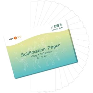 imageHTVRONT Sublimation Paper 85 x 11 Inches  150 Sheets 105g Excellent Ink Release Sublimation Transfer Paper for Tumblers Mugs Tshirts1319