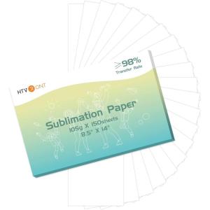 imageHTVRONT Sublimation Paper 85 x 11 Inches  150 Sheets 105g Excellent Ink Release Sublimation Transfer Paper for Tumblers Mugs Tshirts8514