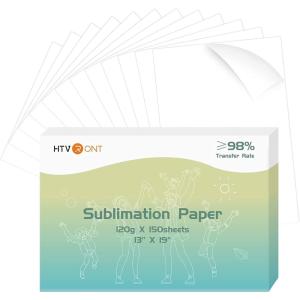 imageHTVRONT Sublimation Paper 85 x 11 inches  150 Sheets Sublimation Paper Compatible with Inkjet Printer 120gsm1319