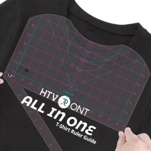 imageHTVRONT Tshirt Ruler Guide for Vinyl Alignment  Transparent PVC Tshirt Measurement Tool for Heat Press in HTV Vinyl AllinONE T Shirt Ruler to Center Design and Craft SewingAPink