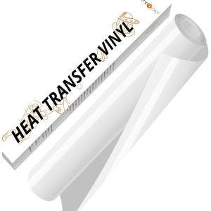 imageHTVRONT White HTV Heat Transfer Vinyl  12quot x 120ft White Iron on Vinyl for Shirts HTV Vinyl Roll for All Cutter Machine Easy to Cut ampamp Weed for Heat Transfer Vinyl Design120ftWhite