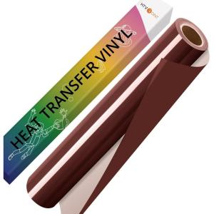 imageHTVRONT White HTV Heat Transfer Vinyl  12quot x 120ft White Iron on Vinyl for Shirts HTV Vinyl Roll for All Cutter Machine Easy to Cut ampamp Weed for Heat Transfer Vinyl Design120ftBrown