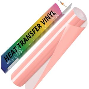 imageHTVRONT White HTV Heat Transfer Vinyl  12quot x 120ft White Iron on Vinyl for Shirts HTV Vinyl Roll for All Cutter Machine Easy to Cut ampamp Weed for Heat Transfer Vinyl Design120ftPeach