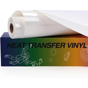 imageHTVRONT White HTV Heat Transfer Vinyl  12quot x 120ft White Iron on Vinyl for Shirts HTV Vinyl Roll for All Cutter Machine Easy to Cut ampamp Weed for Heat Transfer Vinyl Design120ftRainbow White Glitter