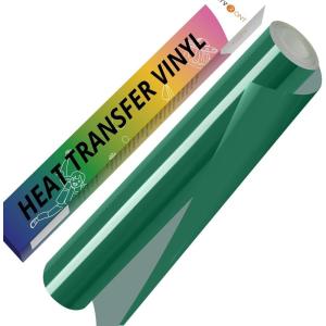 imageHTVRONT White HTV Heat Transfer Vinyl  12quot x 120ft White Iron on Vinyl for Shirts HTV Vinyl Roll for All Cutter Machine Easy to Cut ampamp Weed for Heat Transfer Vinyl Design120ftGreen