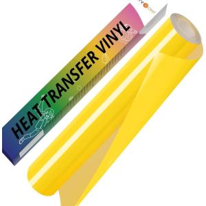 imageHTVRONT White HTV Heat Transfer Vinyl  12quot x 120ft White Iron on Vinyl for Shirts HTV Vinyl Roll for All Cutter Machine Easy to Cut ampamp Weed for Heat Transfer Vinyl Design120ftYellow
