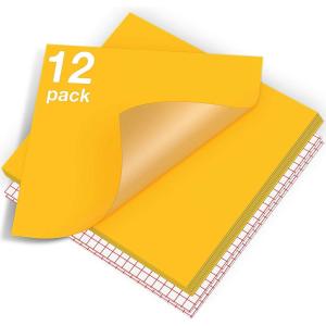 imageHTVRONT White Permanent Vinyl 12 Pack Glossy White Vinyl for Cutting Machine  10 Permanent Sheets 12quot x 12quotampamp 2 Transfer Tape Sheets for Party Decoration Sticker Craft Cutter Car Decal Glossy12 Glossy Yellow