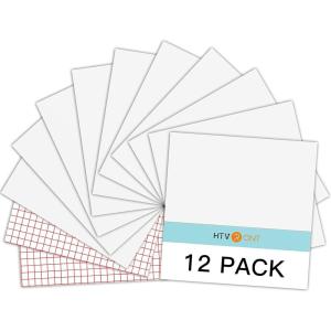 imageHTVRONT White Permanent Vinyl 12 Pack Glossy White Vinyl for Cutting Machine  10 Permanent Sheets 12quot x 12quotampamp 2 Transfer Tape Sheets for Party Decoration Sticker Craft Cutter Car Decal Glossy12 Glossy White
